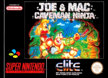 Joe & Mac - Caveman Ninja (Europe) (En,Fr,De,Es,It,Nl) (Beta) box cover front